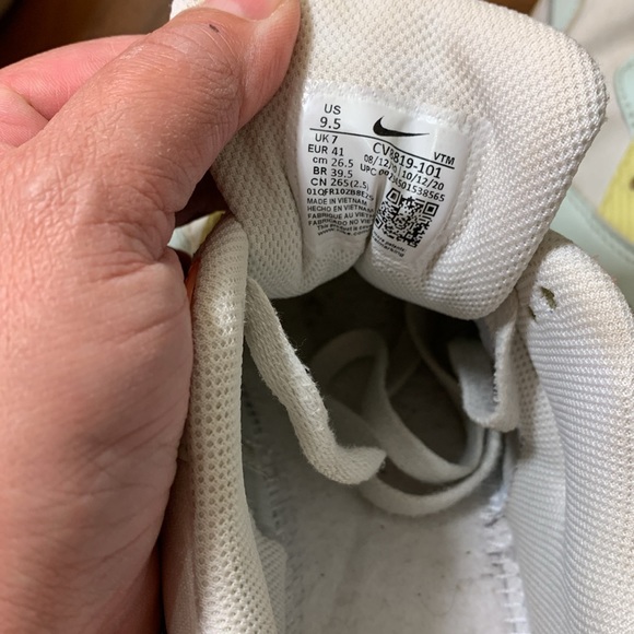 Nike Air Max 90 Summit White Bright Mango Barely Green Sneaker Shoes Size 9.5 - Picture 7 of 7